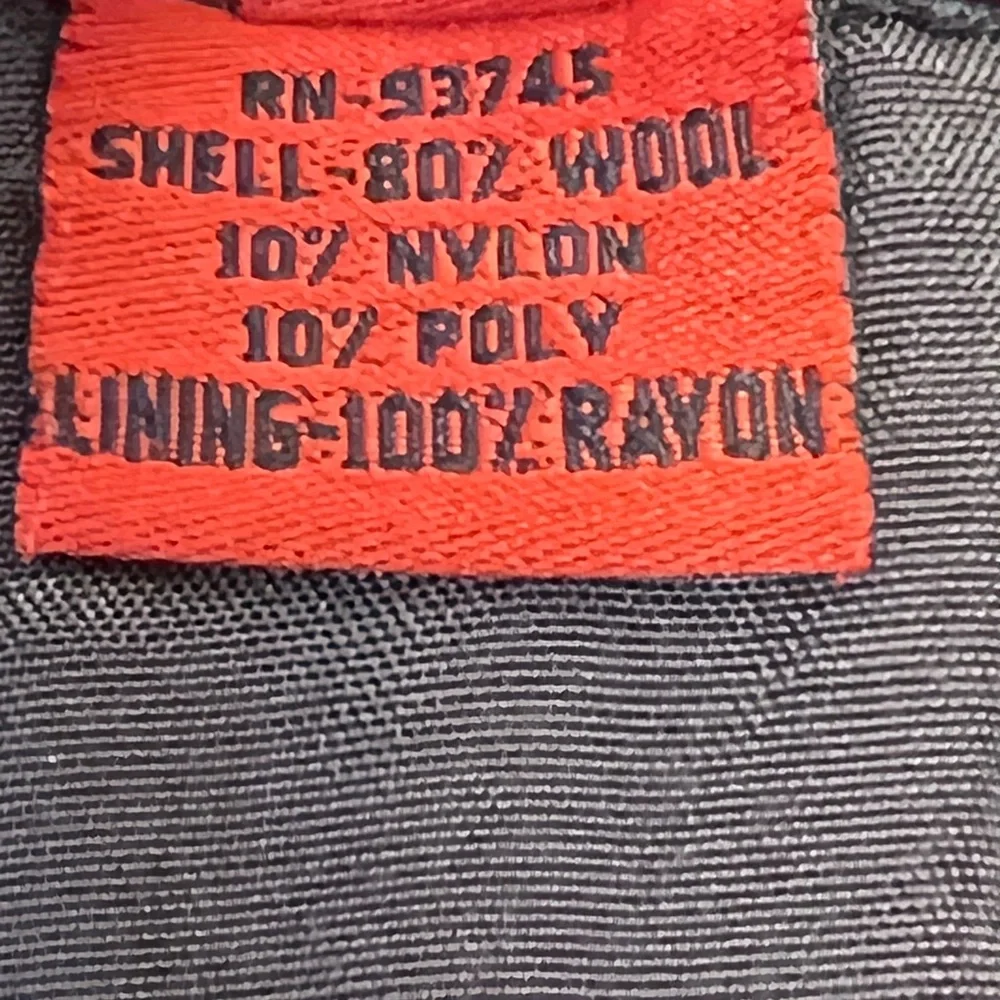 Vintage Modern Amusement Wool Blend Pocketed Herringbone Skirt - Size 6 - Picture 6 of 10